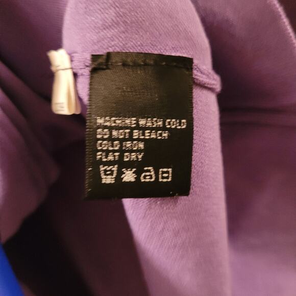 August Silk Lilac Purple Cardigan Sweater Sz L Lightweight Preppy Cottagecore - Picture 5 of 8